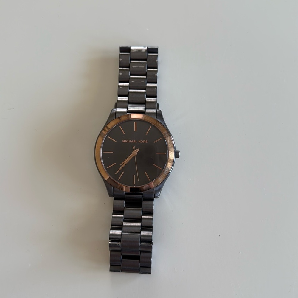 MICHAEL Michael Kors Gun Metal and Bronze Watch